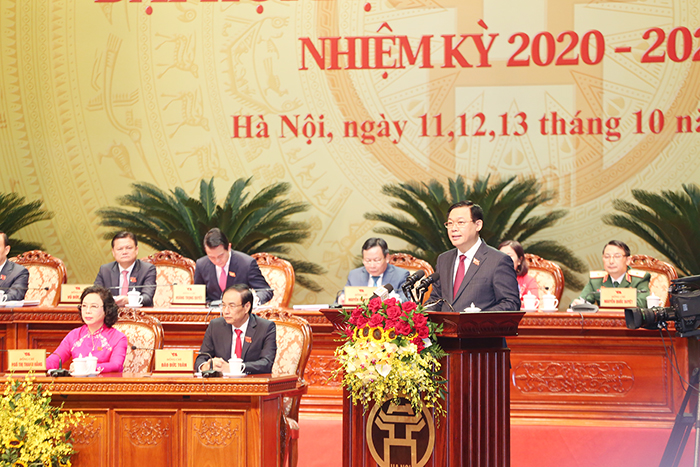 Tổng Bí thư, Chủ tịch nước Nguyễn Phú Trọng dự, chỉ đạo Đại hội Đảng bộ Hà Nội - Ảnh 3.
