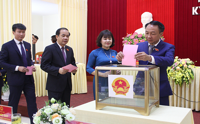 Bà Vũ Thị Hiền Hạnh được bầu giữ chức Phó Chủ tịch UBND tỉnh Yên Bái - Ảnh 1.