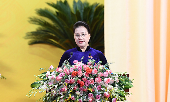 Chủ tịch Quốc hội Nguyễn Thị Kim Ngân dự và chỉ đạo Đại hội Đảng bộ tỉnh Thanh Hóa - Ảnh 1.