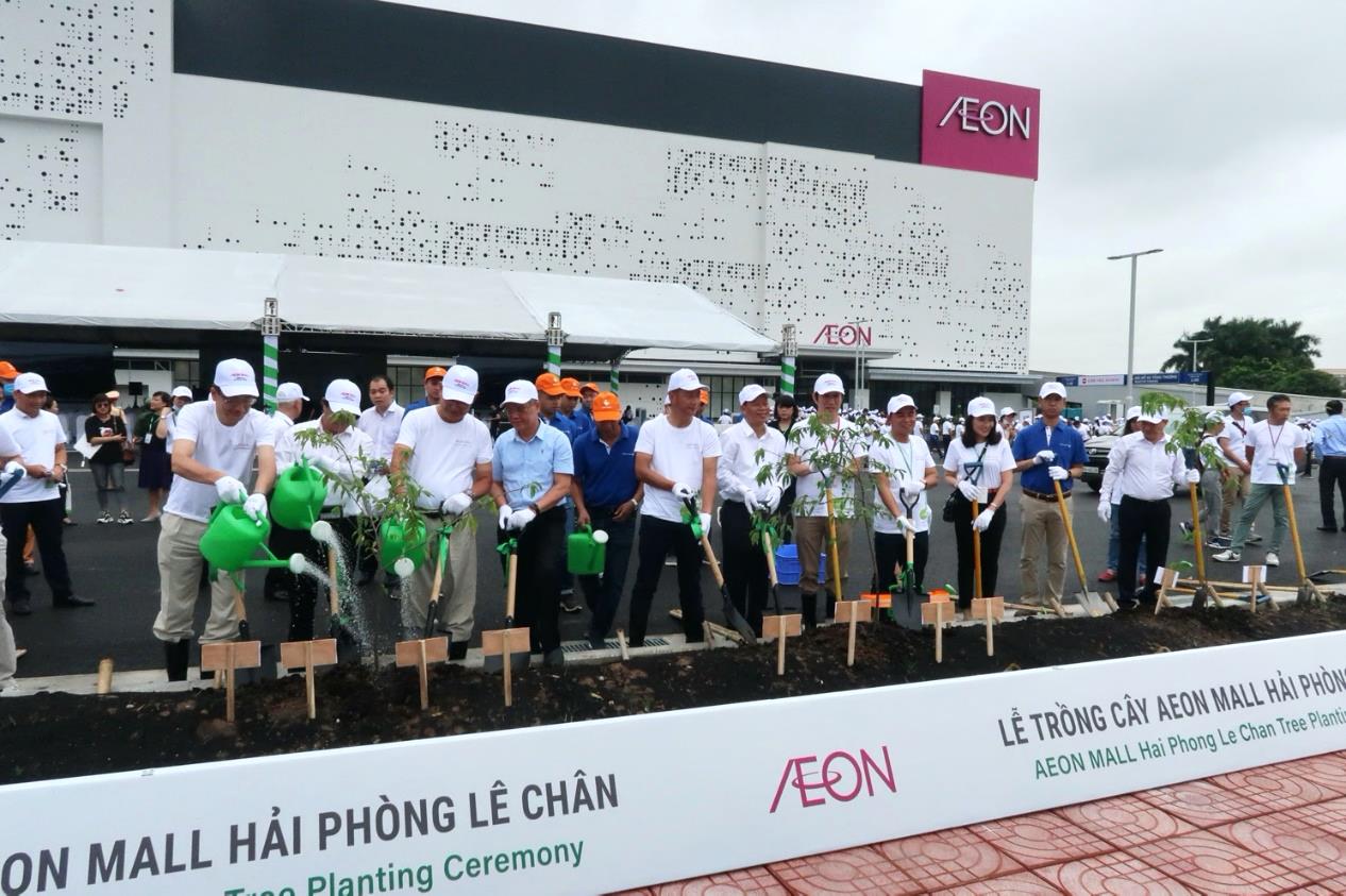 AEON Việt Nam trồng 1.000 cây xanh tại Hải Phòng - Ảnh 1.