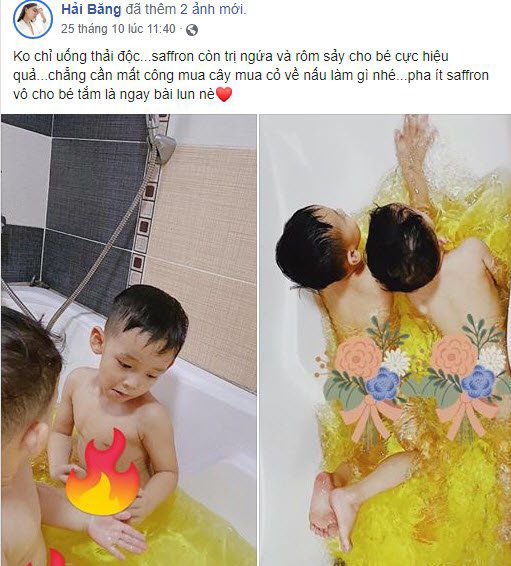 Hải Băng chi tiền triệu làm tóc cho con, tắm bằng nước pha gia vị đắt nhất thế giới - Ảnh 5.