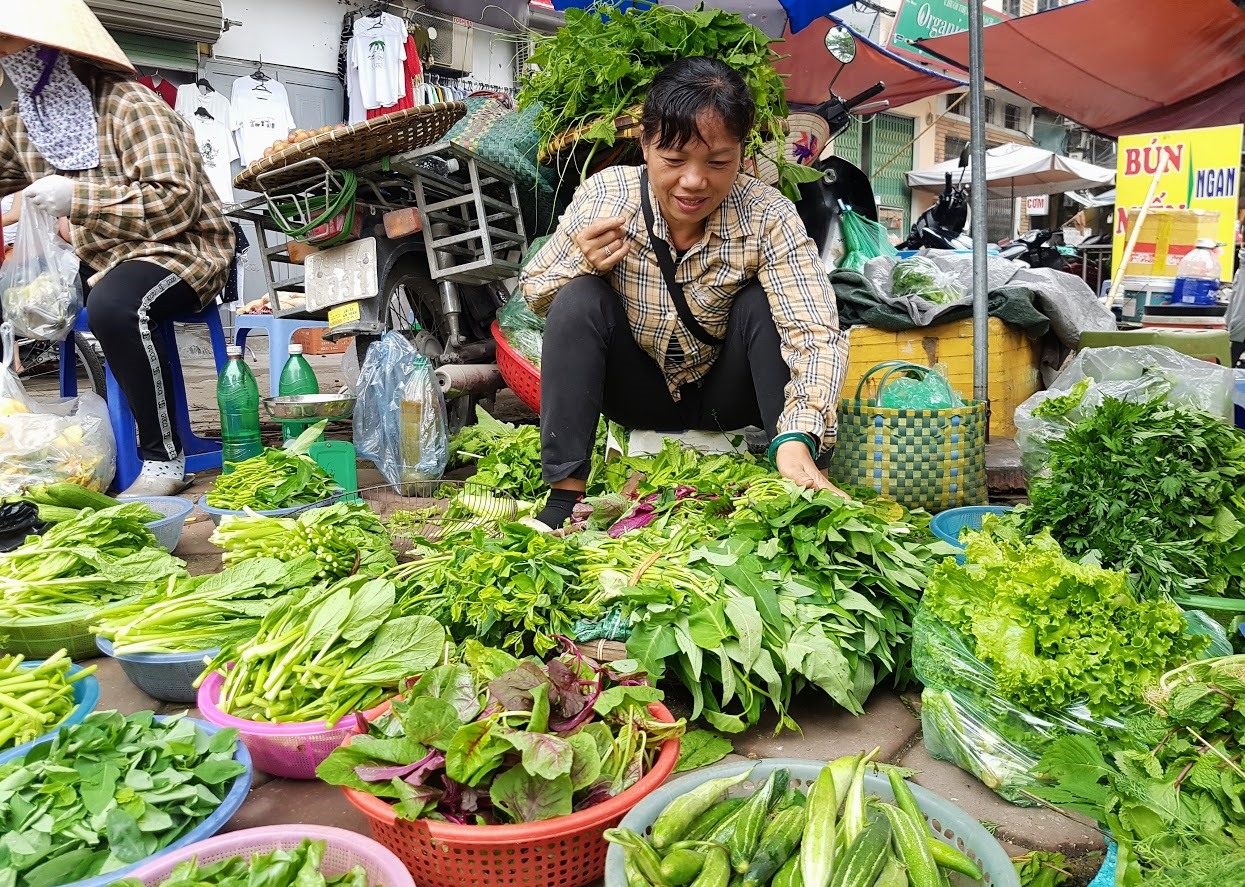 Ngày 25/5: Giá rau củ đồng loạt giảm &quot;sốc&quot;, các loại củ 5 ngàn đồng/kg, mùng tơi, rau dền chỉ 1 ngàn đồng/mớ, bà nội trợ phấn khởi - Ảnh 1.