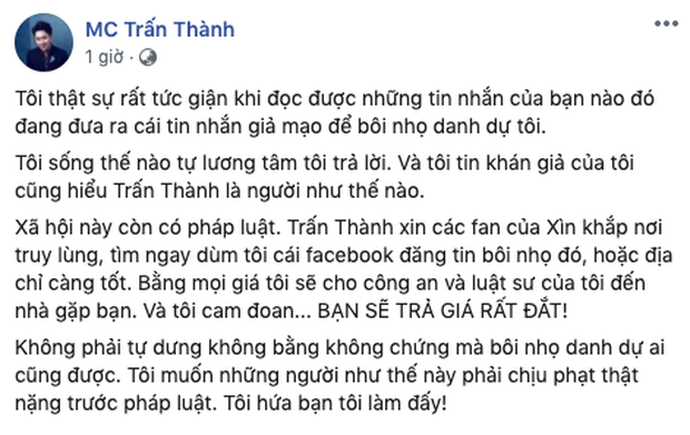 Trấn Thành phẫn nộ trước tin đồn dùng chất cấm, Nguyễn Hồng Thuận đưa lý do bênh vực đồng nghiệp - Ảnh 3.