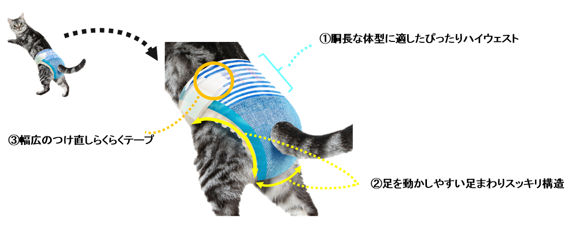 Tại Nhật Bản hiện đã có tã dành riêng cho loài mèo - Ảnh 2.