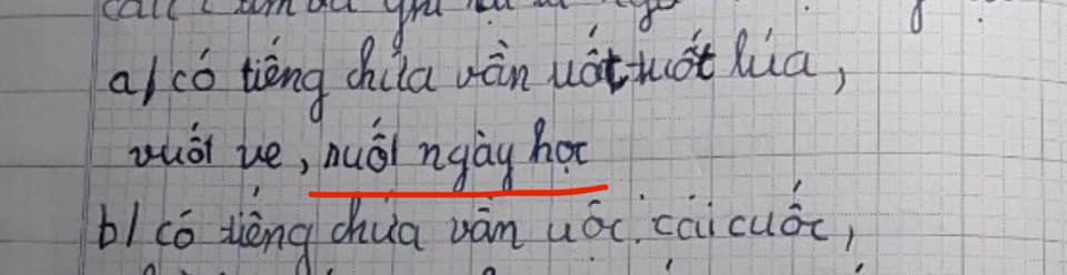 Yêu cầu học sinh đặt câu có vần &quot;uốt&quot;, cô giáo dở khóc dở cười với đáp án - Ảnh 1.