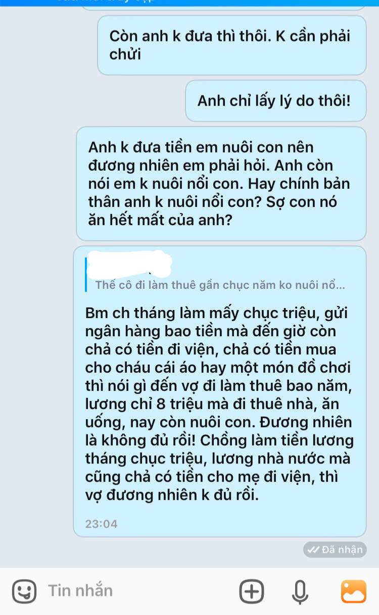 Mùa hè nóng nực, vợ vay tiền chồng sắm điều hòa cho con, đã không được đồng ý còn bị chửi thậm tệ thế này - Ảnh 4.