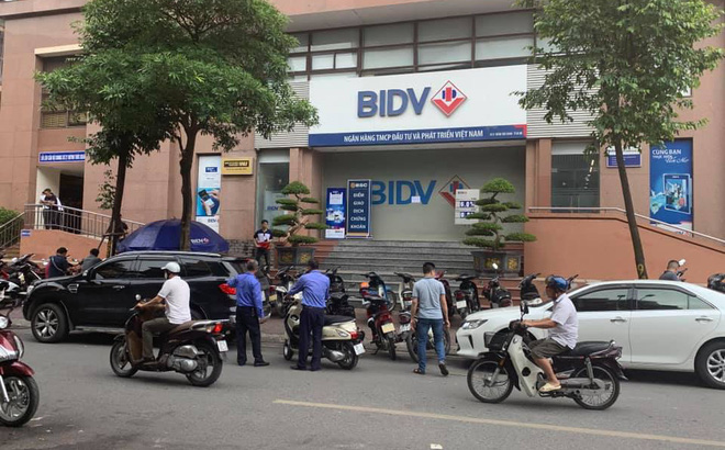 Chi nhánh ngân hàng BIDV nơi xảy ra vụ cướp