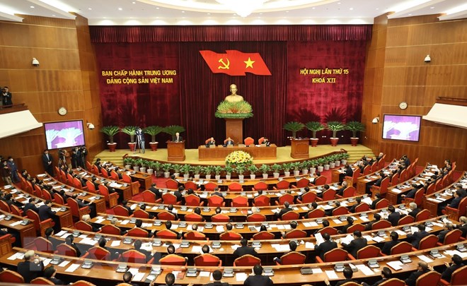 Khai mạc trọng thể Hội nghị lần thứ 15 Ban Chấp hành Trung ương Đảng - Ảnh 1.