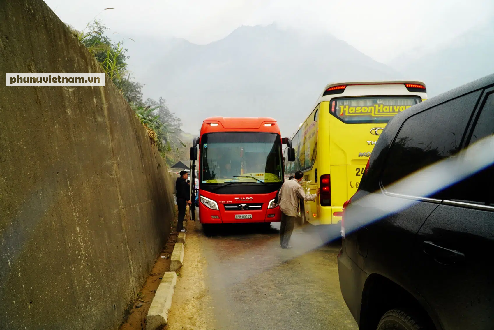 Công trường thi công gây tắc nghẽn hơn 1km trên đèo Tòng Sành - Ảnh 18.