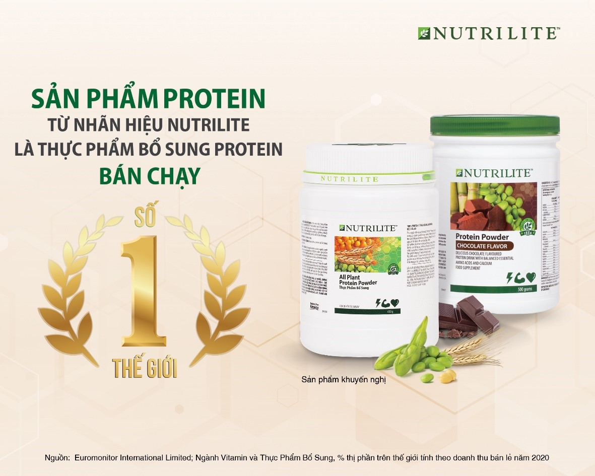 Thực phẩm bổ sung Nutrilite Protein: Danh hiệu bán chạy số 1 thế giới - Ảnh 1.