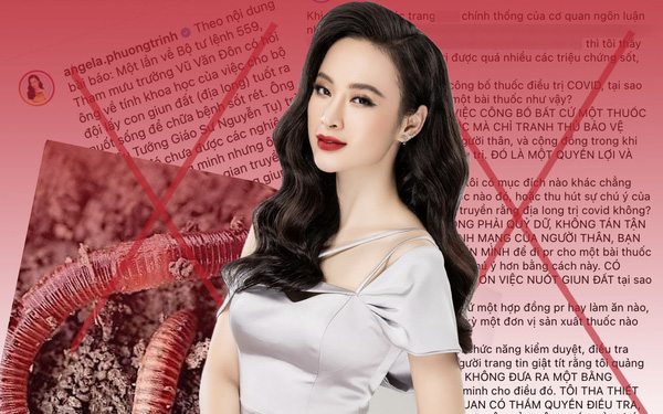 Diễn viên Angela Phương Trinh từng bị phạt vì quảng cáo chữa bệnh bằng giun đất sai sự thật