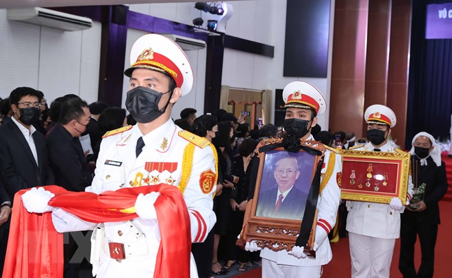 Cử hành trọng thể Lễ truy điệu, an táng nguyên Phó Thủ tướng Trương Vĩnh Trọng - Ảnh 3.