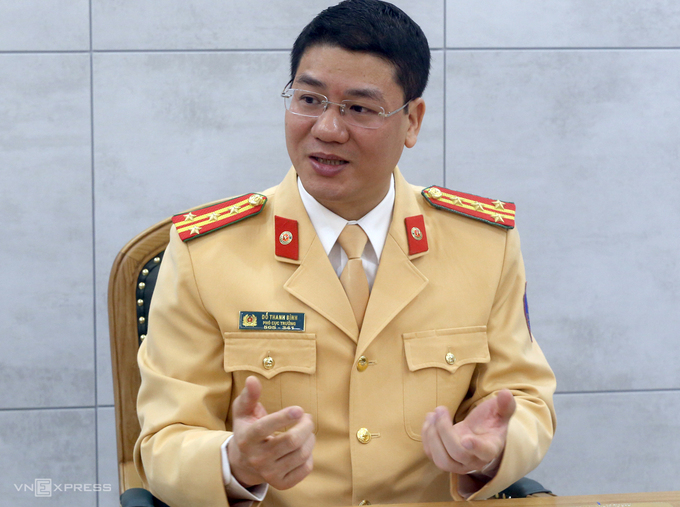 Đại tá Đỗ Thanh Bình - Phó Cục trưởng Cục CSGT (ảnh Bá Đô/Vnexpress)
