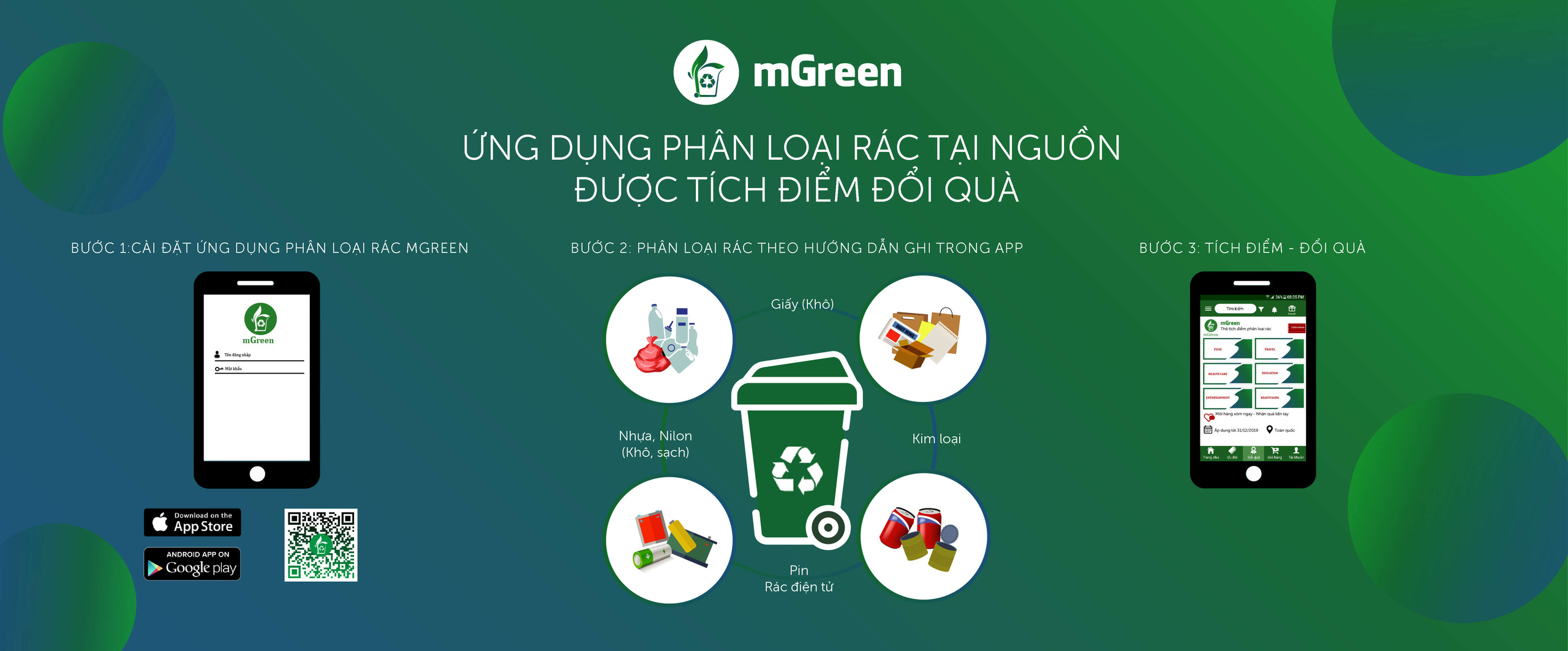 Thu gom rác miễn phí, nhận quà tặng trên ứng dụng smartphone