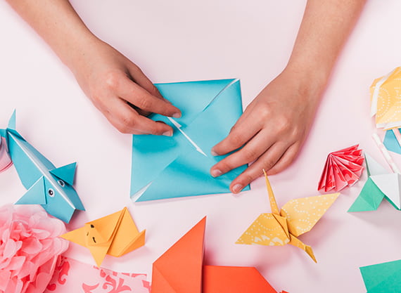Nghệ thuật gấp giấy Origami Nhật Bản
