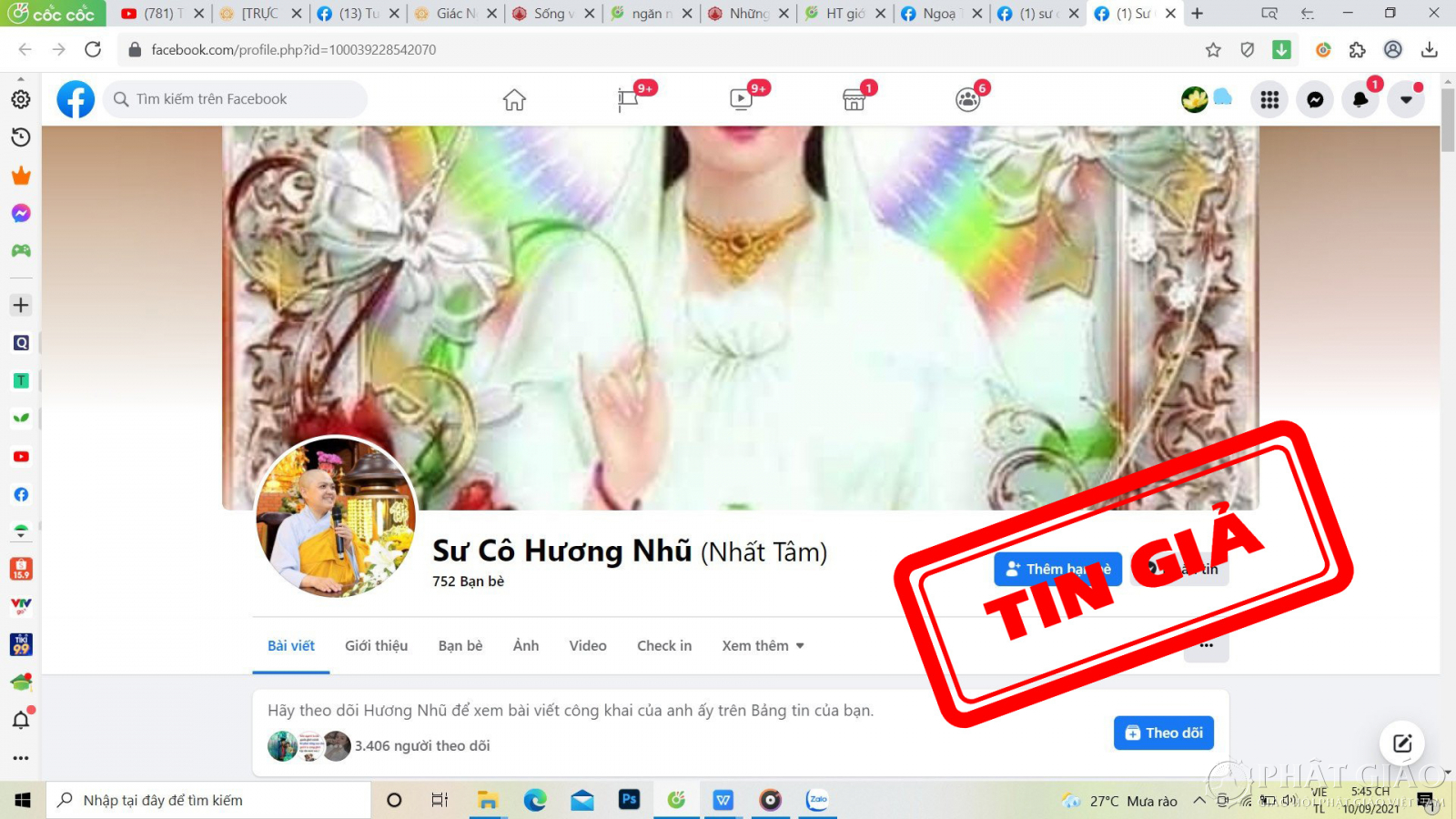 Cảnh giác việc "giả mạo tu sĩ" qua mạng xã hội để lừa đảo - Ảnh 1. Cảnh giác việc "giả mạo tu sĩ" qua mạng xã hội để lừa đảo - Ảnh 1.