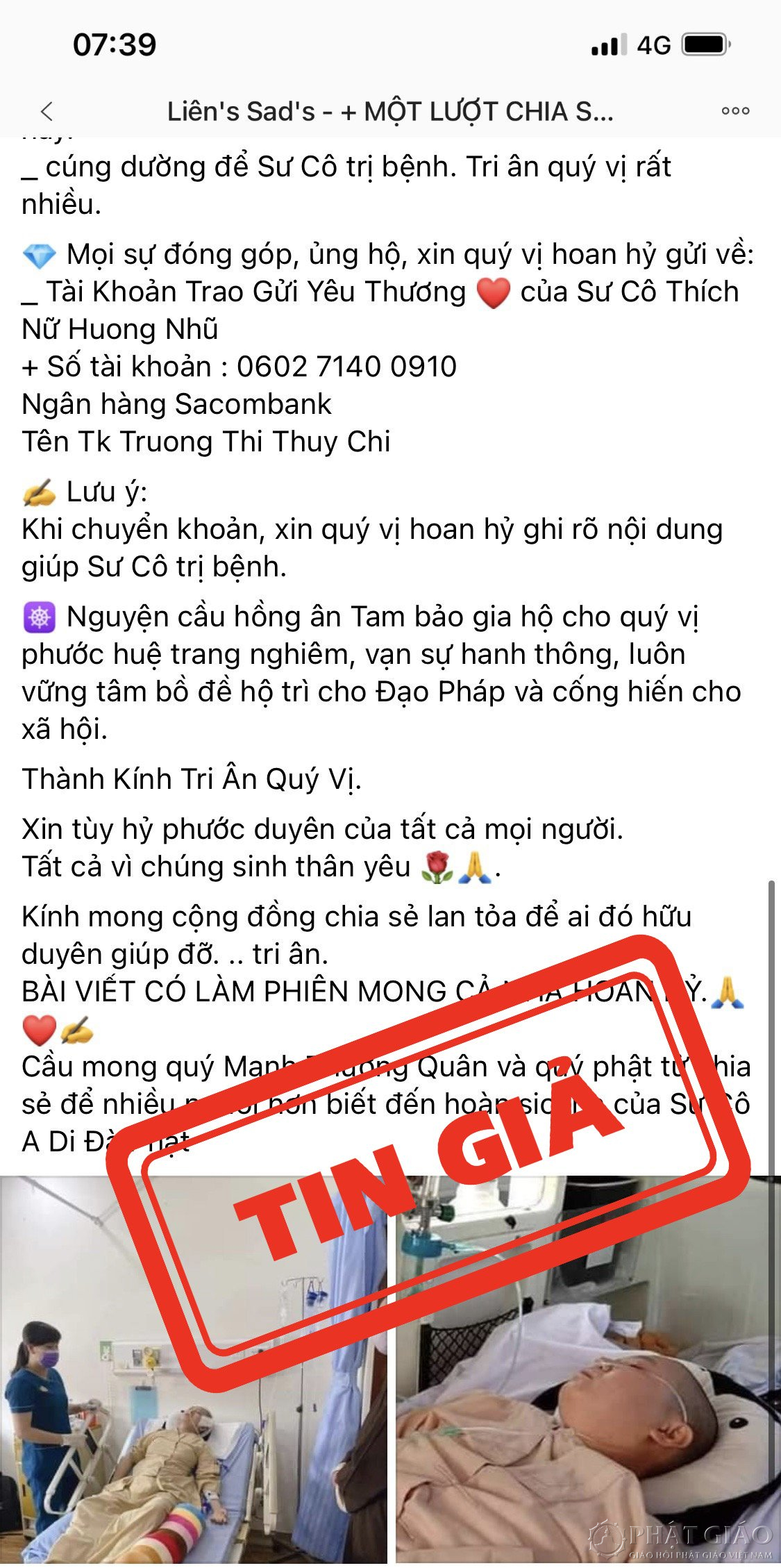 Cảnh giác việc &quot;giả mạo tu sĩ&quot; qua mạng xã hội để lừa đảo - Ảnh 5.