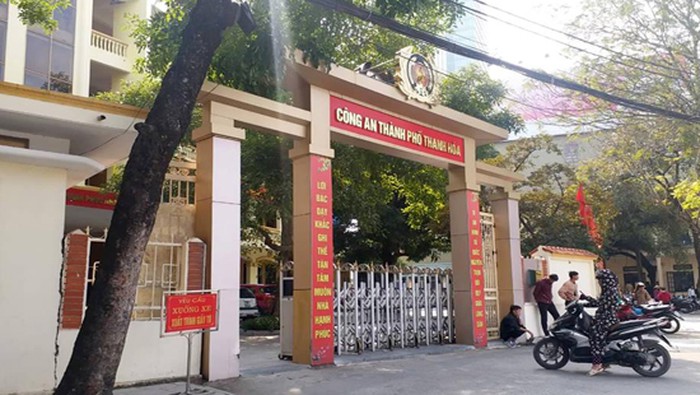 Trụ sở Công an TP Thanh Hóa, nơi ông T làm việc