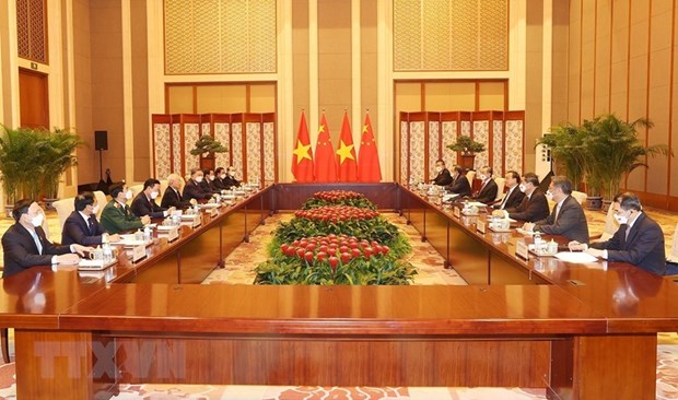 Tổng Bí thư Nguyễn Phú Trọng hội kiến Thủ tướng và Chủ tịch Chính hiệp Trung Quốc - Ảnh 1.