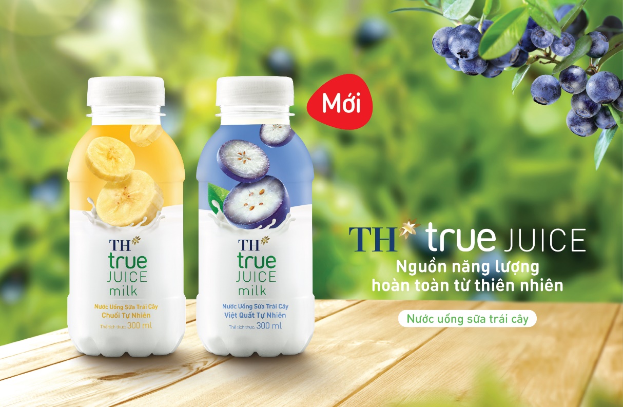 Nạp nguồn năng lượng hoàn toàn từ thiên nhiên với TH true JUICE milk Việt quất và Chuối - Ảnh 1.