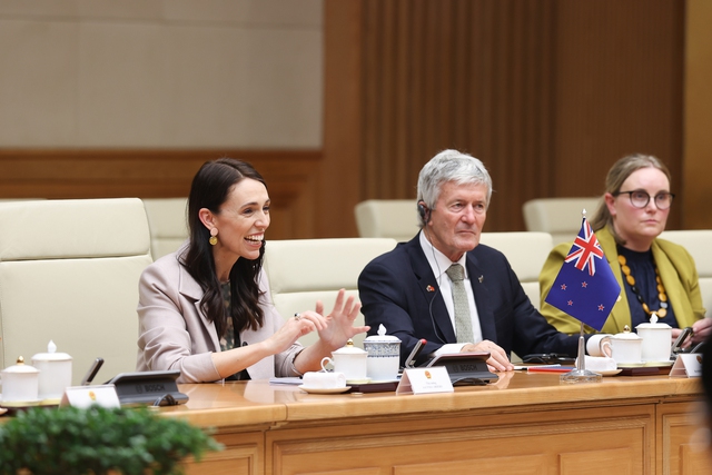 Thủ tướng Phạm Minh Chính chủ trì lễ đón chính thức Thủ tướng New Zealand - Ảnh 6.