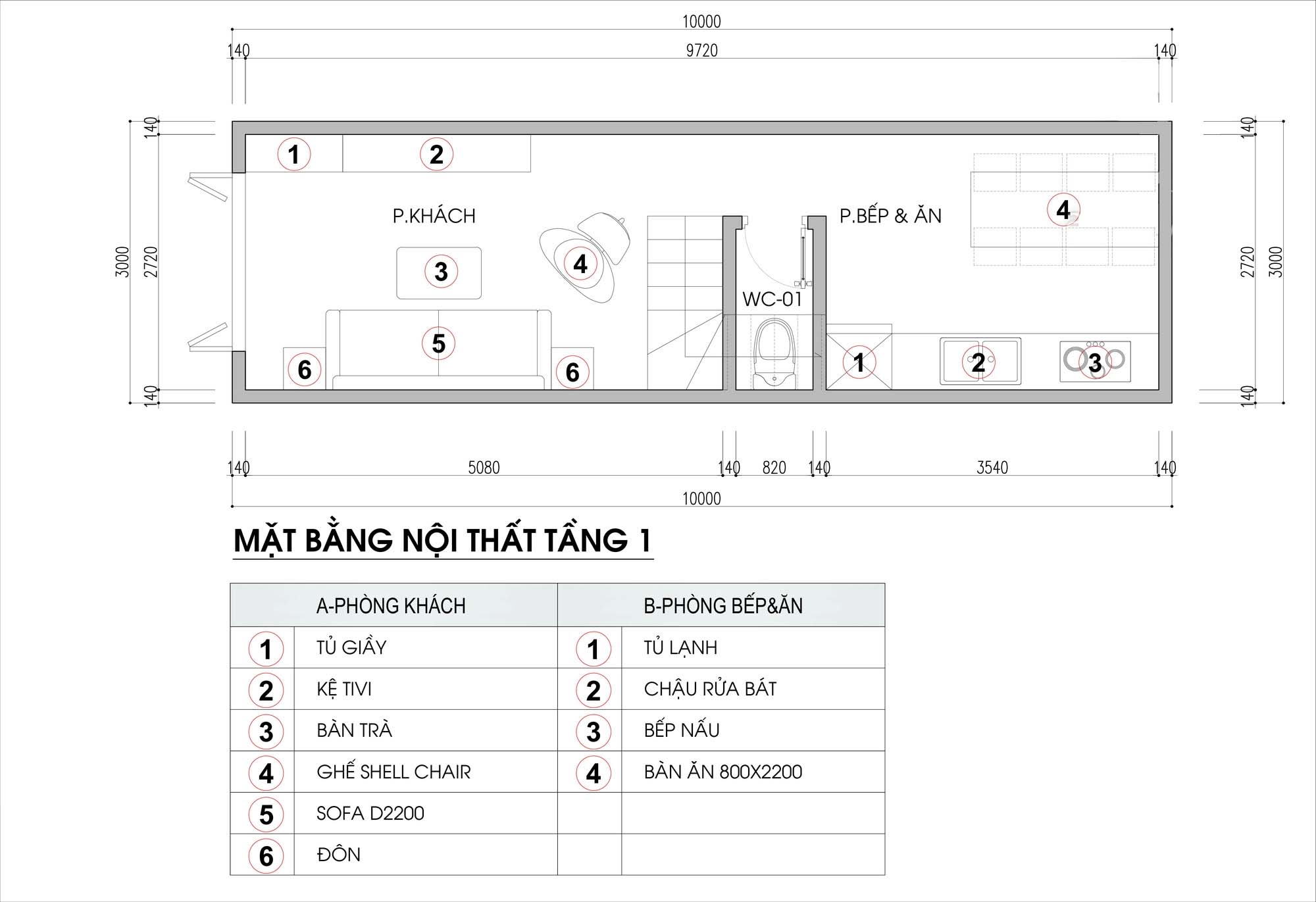 Thiết kế và bố trí nội thất nhà ống 30m² cho gia đình 7 người - Ảnh 1.