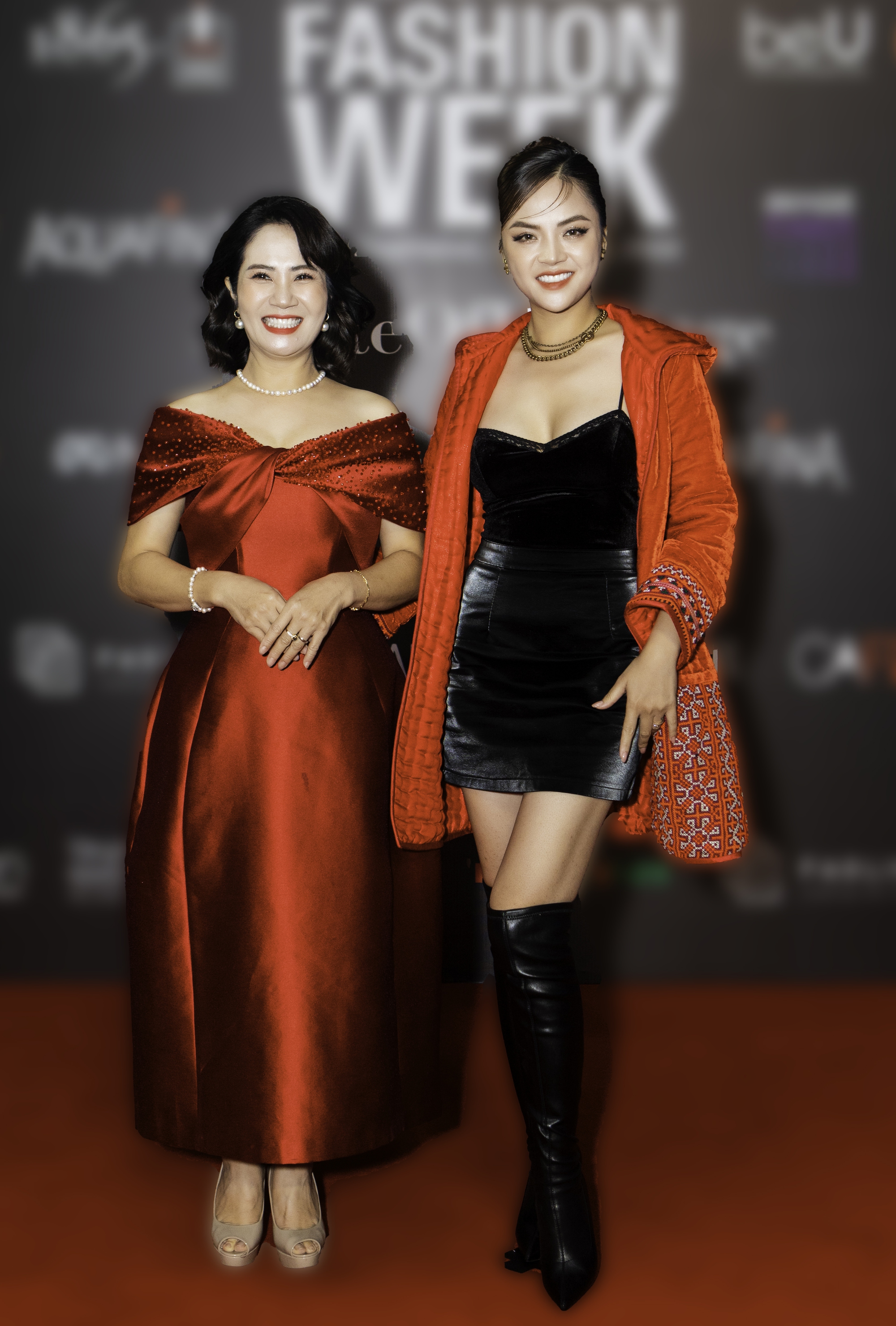 Vợ chồng Bình An - Phương nga hội ngộ cùng dàn diễn viên VTV trên thảm đỏ mở màn Tuần lễ thời trang - Ảnh 8.