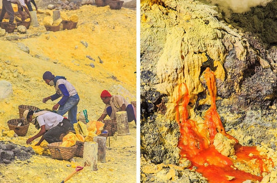 Nghề khai thác mỏ trên miệng núi lửa ở Indonesia: Liều mạng trong 'địa ngục trần gian' đổi lại vài đồng sinh kế - Ảnh 2.