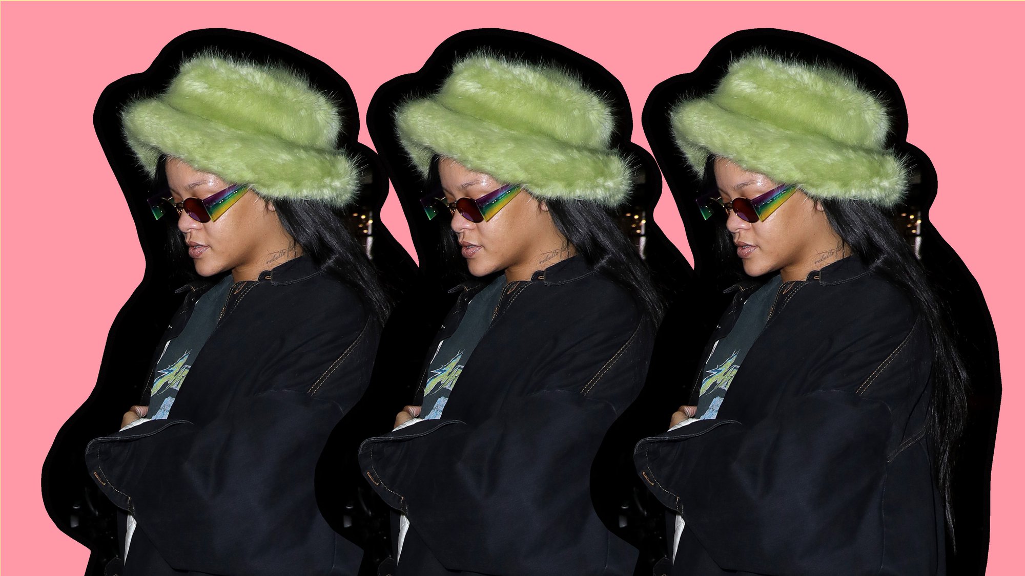 The Fuzzy Bucket Hat Trend We're Copying from Rihanna | Teen Vogue