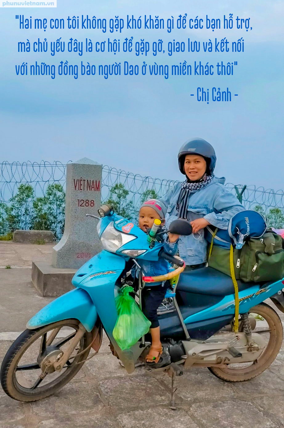 Mẹ đơn thân người Dao đưa con trai 2 tuổi đi phượt bằng xe máy các vùng Tây Bắc, Đông Bắc - Ảnh 3.