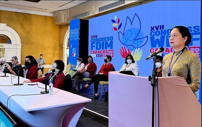 Hình ảnh Đoàn Hội LHPN Việt Nam tham dự Đại hội Liên đoàn Phụ nữ Dân chủ Quốc tế và làm việc tại Venezuela - Ảnh 3.