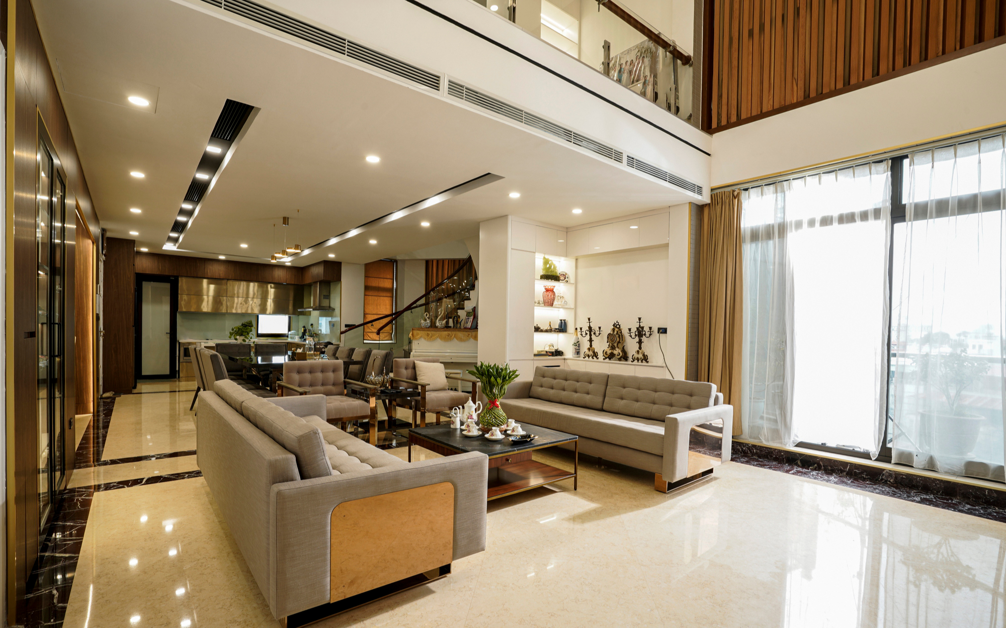 Gia chủ chịu chi 1,8 tỷ để thi công căn hộ Penthouse Hào Nam 250m² nâng tầm không gian sống - Ảnh 6.