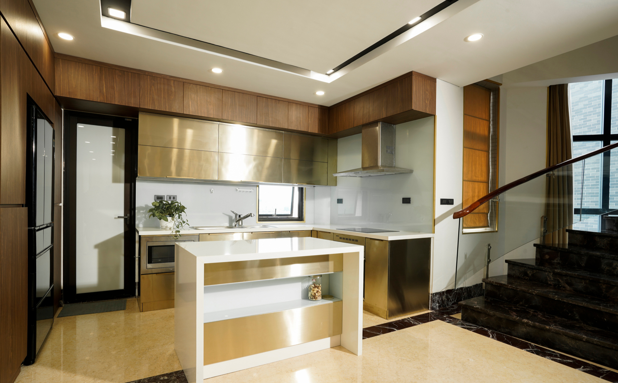 Gia chủ chịu chi 1,8 tỷ để thi công căn hộ Penthouse Hào Nam 250m² nâng tầm không gian sống - Ảnh 14.
