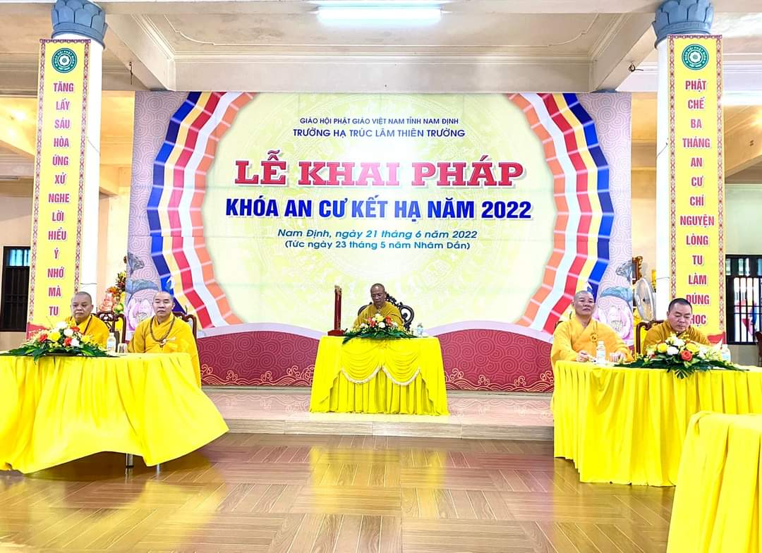 Ban Trị sự Giáo hội Phật giáo Việt Nam tỉnh Nam Định tổ chức An cư kết hạ năm 2022 - Ảnh 1.