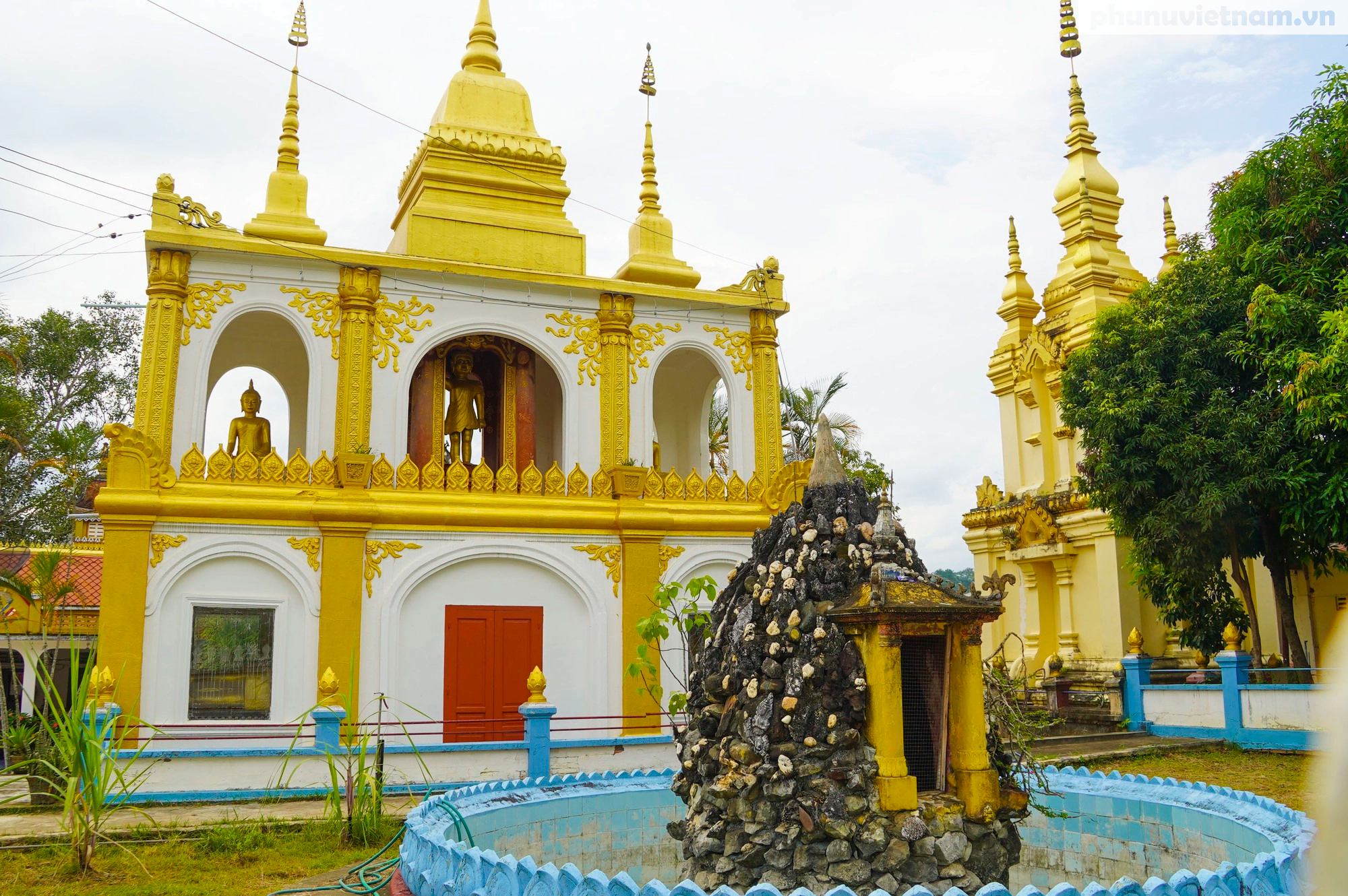 Độc đáo ngôi chùa Việt duy nhất tại Luông Pha Băng - Ảnh 3.