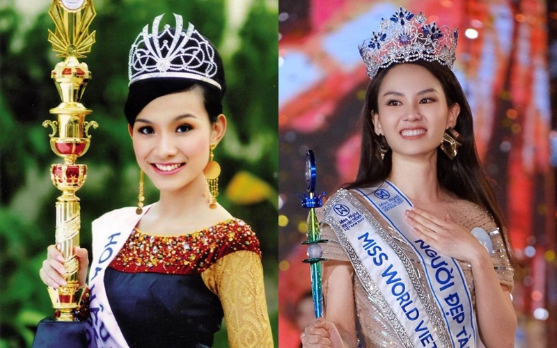 Nhan sắc tân Hoa hậu Huỳnh Nguyễn Mai Phương được nhận xét là có nét giống với Hoa hậu Hoàn Vũ Việt Nam đầu tiên - Nguyễn Thuỳ Lâm - Ảnh 6.
