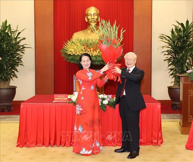 Tổng Bí thư gặp mặt đại biểu dự Đại hội Hội Chữ thập đỏ Việt Nam lần thứ XI - Ảnh 1.