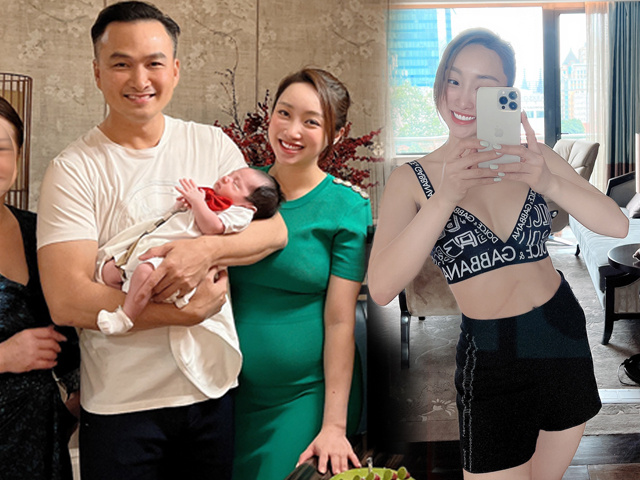Vợ Chi Bảo khoe trình về dáng sau sinh: Giảm 18kg trong 2 tháng