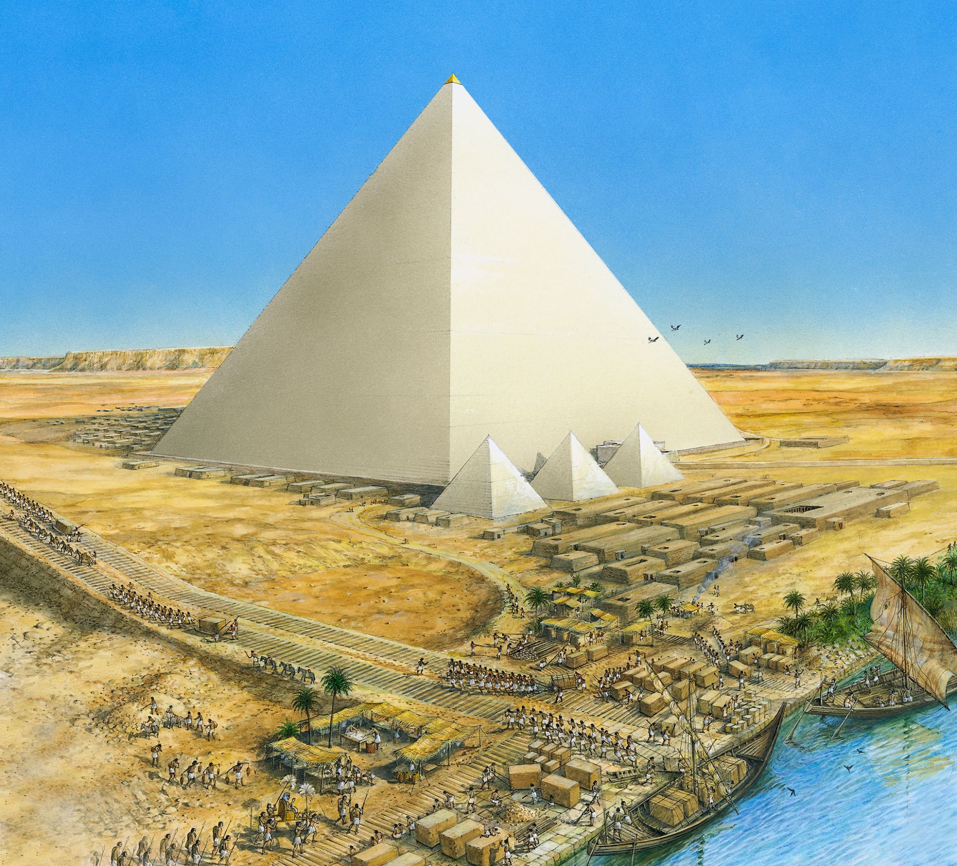 Làm cách nào người Ai Cập cổ di chuyển hàng tấn đá xây kim tự tháp? Khoa học cuối cùng đã có câu trả lời - Ảnh 3.