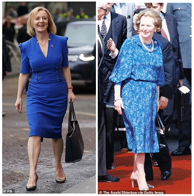 Bà Liz Truss là một tín đồ của các hãng thời trang Anh, giống thần tượng Margaret Thatcher - Ảnh 2.
