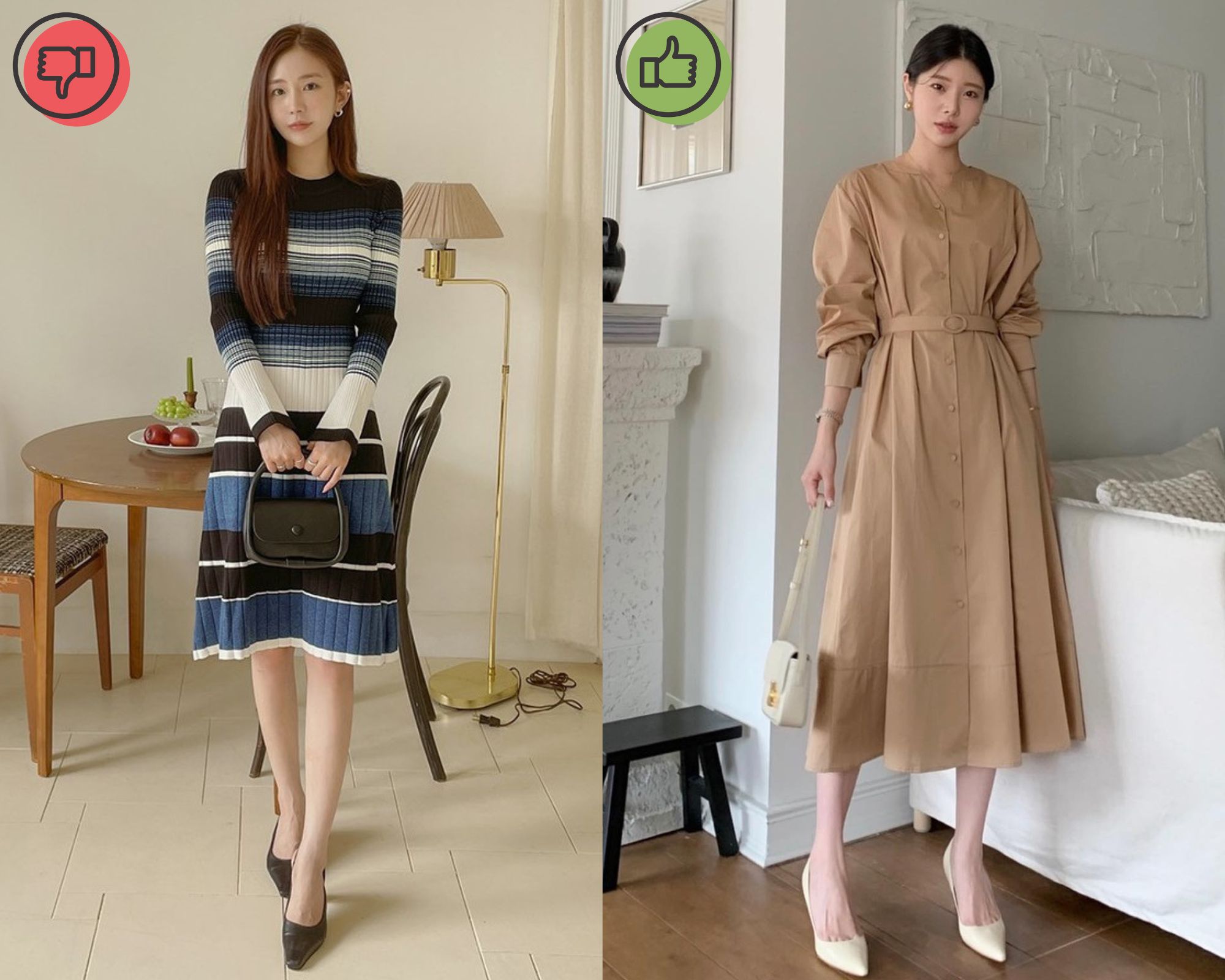 Đầm Thiết Kế Công Sở NK Fashion Cổ Phối Nơ Kèm Đai Thanh Lịch, Chất Vải