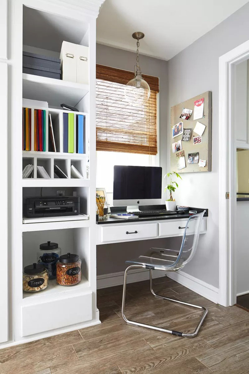 Học lỏm mẹo lưu trữ thông minh để có không gian làm việc tại nhà thật hiệu quả - Ảnh 1.