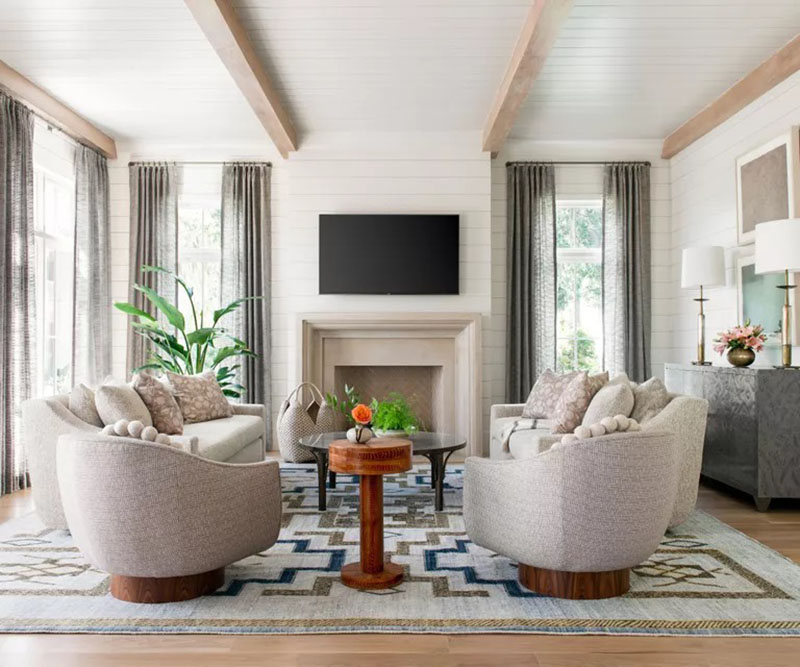 8 quy tắc thiết kế nhỏ giúp cải thiện đáng kể không gian phòng khách chật hẹp - Ảnh 1.