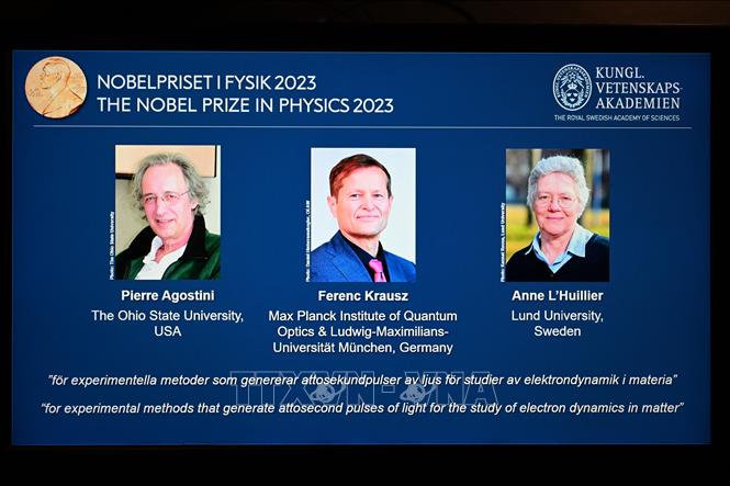 Nobel Vật lý 2023 tôn vinh 3 nhà khoa học Pierre Agostini, Ferenc Krausz và Anne L'Huillier - Ảnh 1.