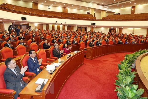 Bế mạc Hội nghị lần thứ 8 Ban Chấp hành Trung ương Đảng khóa XIII - Ảnh 2.