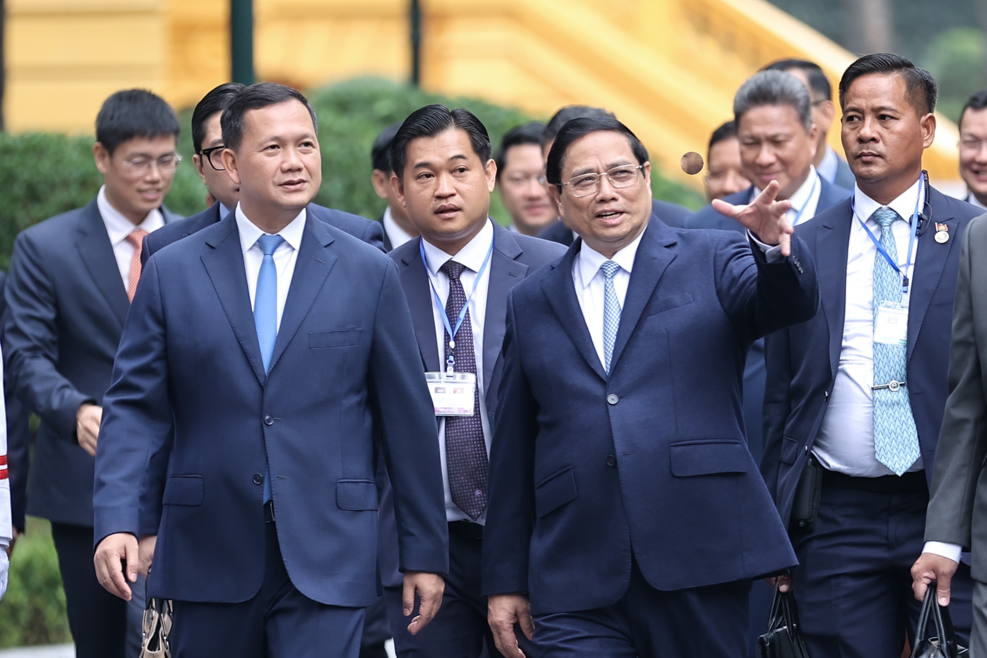 Thủ tướng Phạm Minh Chính chủ trì lễ đón và hội đàm với Thủ tướng Campuchia- Ảnh 6.