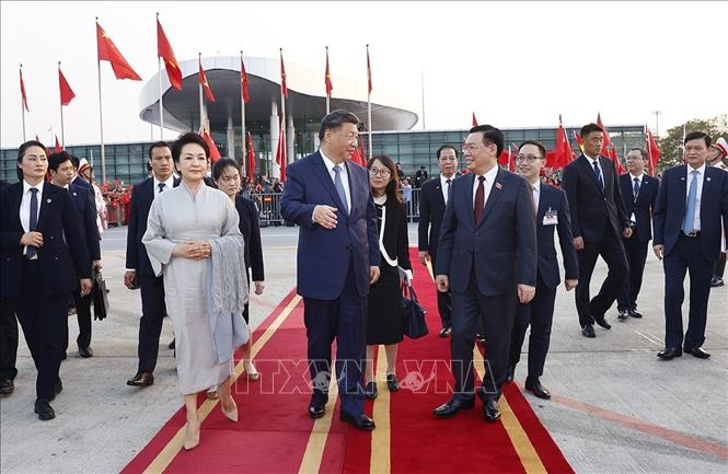 Tổng Bí thư, Chủ tịch nước Trung Quốc Tập Cận Bình kết thúc tốt đẹp chuyến thăm cấp Nhà nước tới Việt Nam- Ảnh 1.