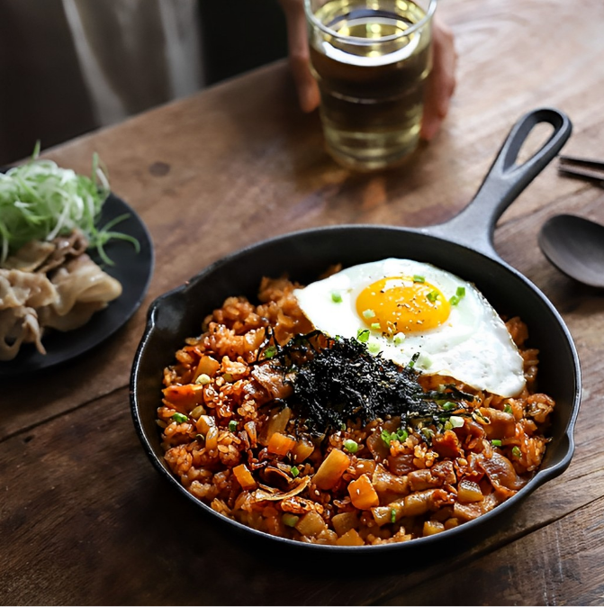 Học người Hàn cách làm món cơm chiên kim chi củ cải thơm ngon không thể cưỡng lại - Ảnh 6.