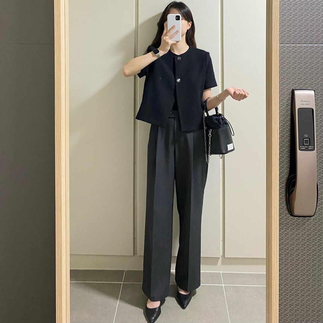 Học nàng blogger Hàn Quốc 10 set đồ tôn dáng, thanh lịch khi đến công sở - Ảnh 8.