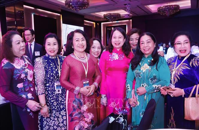 Hình ảnh đoàn Việt Nam tham dự Hội nghị Thượng đỉnh Phụ nữ toàn cầu 2023 - Ảnh 6.